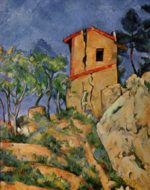 Paul Cezanne - Peintures - La maison aux murs écroulés