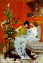 Sir Lawrence Alma Tadema  - Bilder Gemälde - Confidences