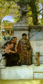 Sir Lawrence Alma Tadema  - Peintures - À l'époque de Constantin