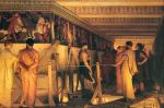 Sir Lawrence Alma Tadema  - paintings - Phidia Showing the Frieze of the Parthenonto his Friends