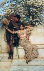 Sir Lawrence Alma Tadema  - Peintures - Promesse de printemps