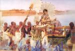 Sir Lawrence Alma Tadema  - Peintures - La découverte de Moïse
