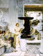 Sir Lawrence Alma Tadema  - Bilder Gemälde - The sculpture gallery