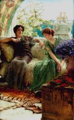 Sir Lawrence Alma Tadema  - paintings - Unwelcome Confidences