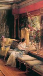 Sir Lawrence Alma Tadema  - Peintures - Cour vaine
