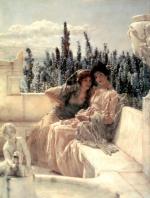 Sir Lawrence Alma Tadema  - Peintures - Le murmure de midi