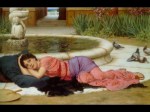 John William Godward - Bilder Gemälde - Entspannende Ruhe