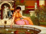 John William Godward - paintings - a lily pond