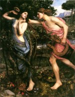 John William Waterhouse - Peintures - Apollon et Daphné