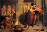 William Holman Hunt - Peintures - La fuite de Madeleine et Porphyre