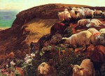 William Holman Hunt - Peintures - sur la côte anglaise