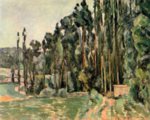 Paul Cezanne  - Bilder Gemälde - Die Pappeln