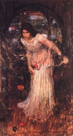 John William Waterhouse  - Bilder Gemälde - Die Lady von Shalott