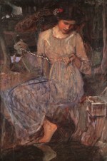 John William Waterhouse  - Bilder Gemälde - Das Negligee