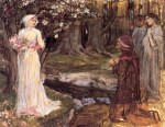 John William Waterhouse  - Peintures - Dante et Béatrice