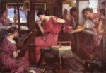 John William Waterhouse  - paintings - Penelope and the Suitors