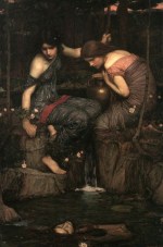 John William Waterhouse  - paintings - Nymphs finding the Head of Orpheus
