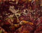 Paul Cezanne  - paintings - Felsen Wald von Fontainebleau