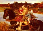 John Everett Millais - paintings - A Dream of the Past (Sir Isumbras at the Ford)