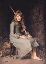 John Everett Millais - Peintures - Cendrillon