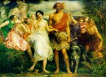 John Everett Millais - paintings - Cymon and Iphigenia