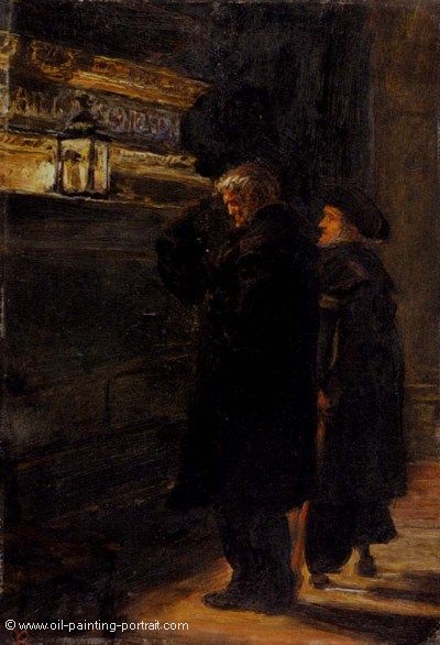 Greenwich Pensioners at the Tomb of Nelson