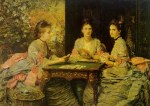 John Everett Millais - paintings - Hearts are Trumps