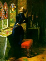 John Everett Millais - paintings - Maria in the Moated Grange