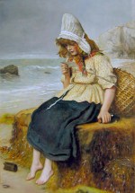 John Everett Millais - Bilder Gemälde - Nachricht aus dem Meer