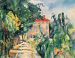 Paul Cezanne  - paintings - Haus mit rotem Dach
