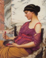 John William Godward  - Bilder Gemälde - Ismenia