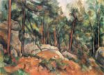 Paul Cézanne  - Peintures - Dans la forêt