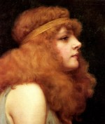 John William Godward  - paintings - A Auburn Beauty