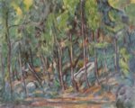 Paul Cezanne  - paintings - Im Wald von Fontainebleau