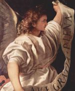 Tizian - paintings - Auferstehung Christi (Verkuendigungsengel)