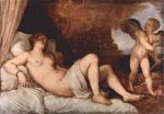 Tizian - paintings - Danae
