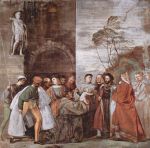 Tizian - paintings - Fresken der Wunder des Antonius von Padua (Das Wunder des sprechenden Neugeborenen)