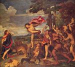 Tizian  - Peintures - Bacchus et Ariane