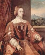 Titien  - Peintures - Portrait de l'Impératrice Isabelle de Portugal