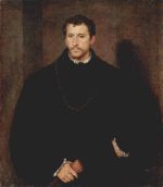 Tizian  - Bilder Gemälde - Portrait eines jungen Mannes (Der junge Engländer)