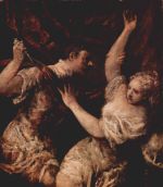 Tizian  - paintings - Tarquinius Sextus und Lucretia