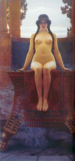 John William Godward  - Bilder Gemälde - Das Orakel von Delfi