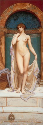 John William Godward  - Bilder Gemälde - Venus im Bad