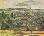 Paul Cezanne  - Peintures - Paysage au Jas de Bouffan