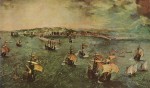 Pieter Bruegel - paintings - Naval Battle in the Gulf of Naples