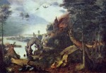 Pieter Bruegel - paintings - Landscape with the Temptation of Saint Anthony