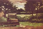 Paul Cézanne  - Peintures - Paysage avec fontaine