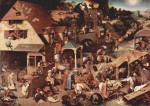 Pieter Bruegel - paintings - Netherlandish Proverbs