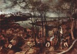 Pieter Bruegel - Peintures - Cycle des mois (Le jour sombre - Février ou Mars)