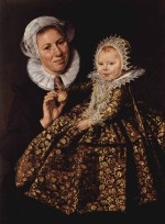 Frans Hals - Bilder Gemälde - Die Amme mit dem Kind